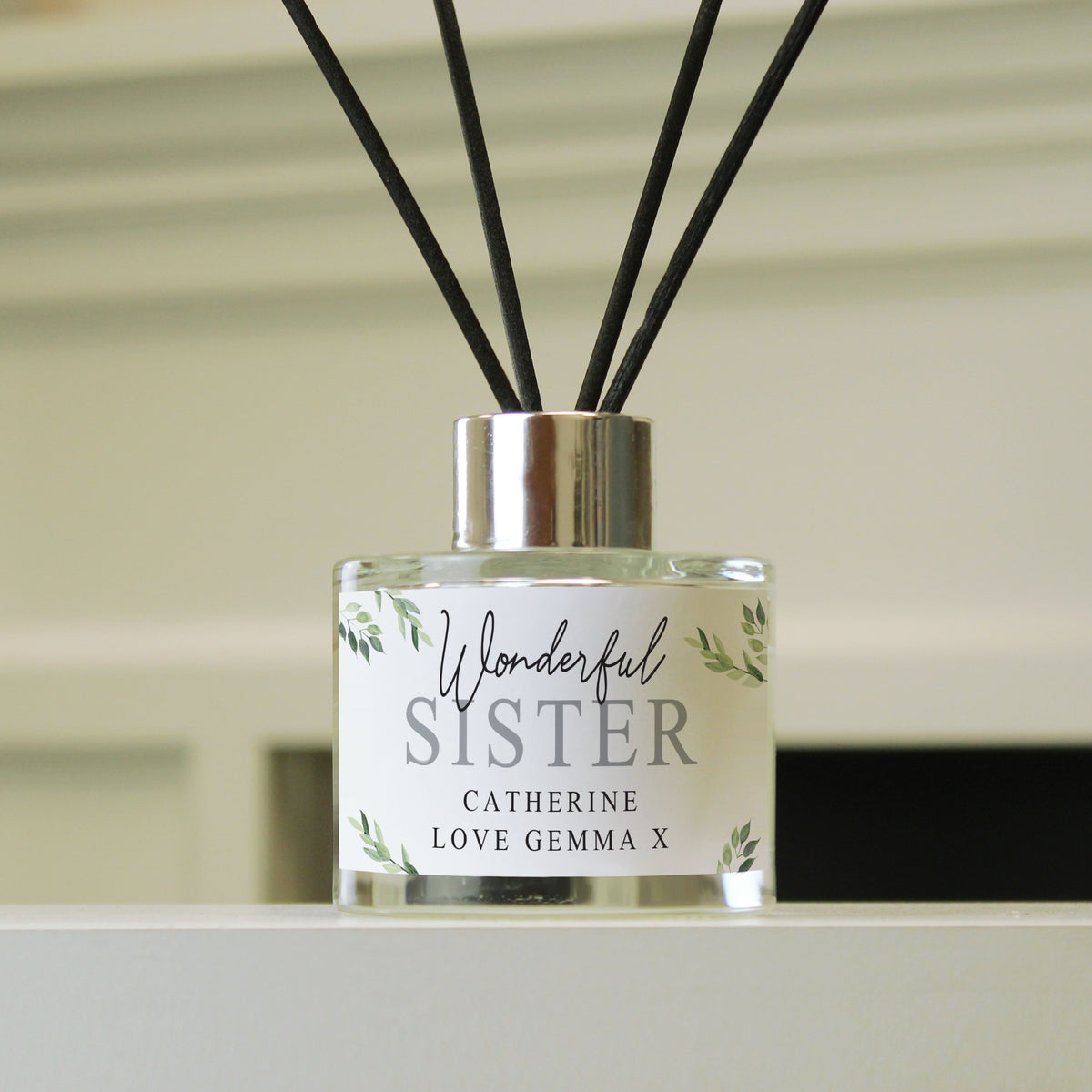 Personalised Botanical Reed Diffuser for Mother's Day