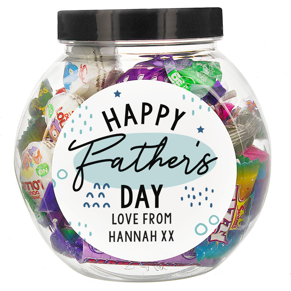 Personalised Father's Day Sweet Jar | Confectionery | Inspired Creative Gifts