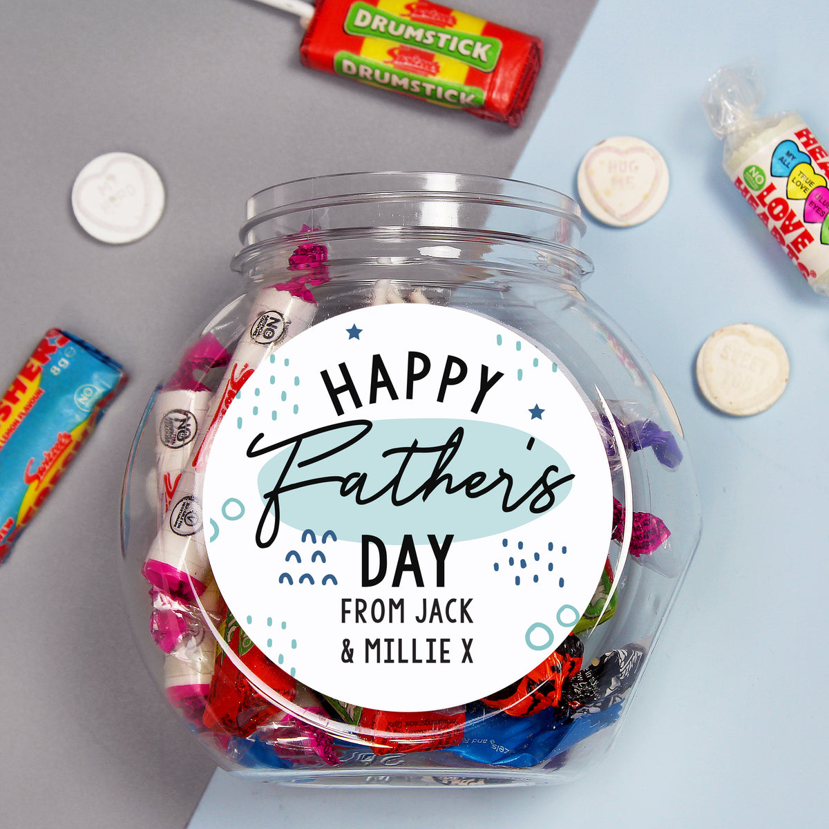 Personalised Father's Day Sweet Jar | Confectionery | Inspired Creative Gifts