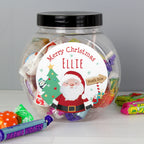 Personalised Santa Sweet Jar | Christmas Gift