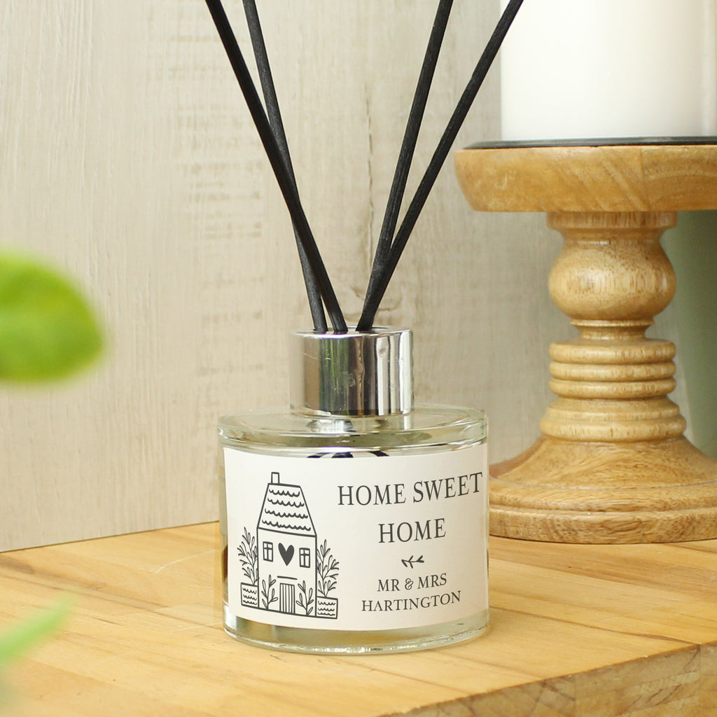 Personalised HOME Reed Diffuser | Candles & Reed Diffusers