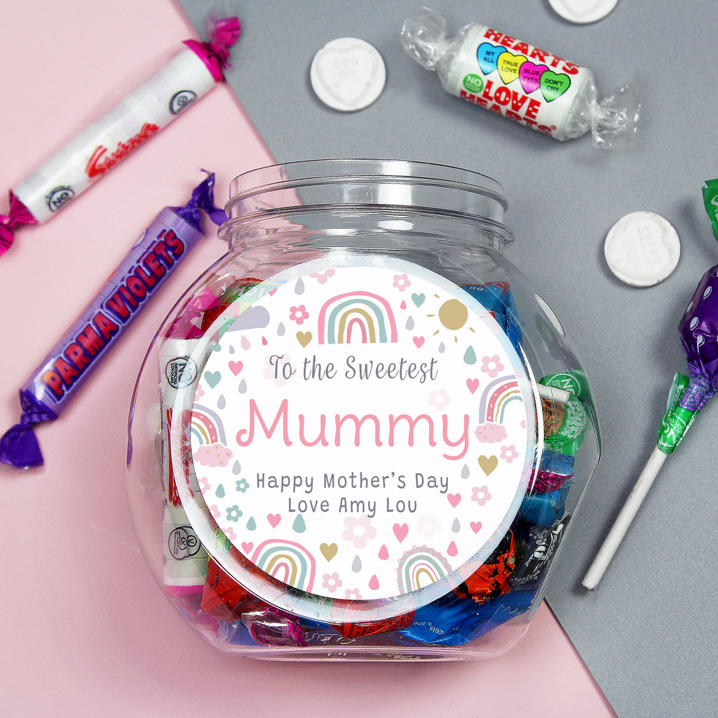 Personalised Rainbows & Sunshine Sweet Jar | Confectionery | Inspired Creative Gifts