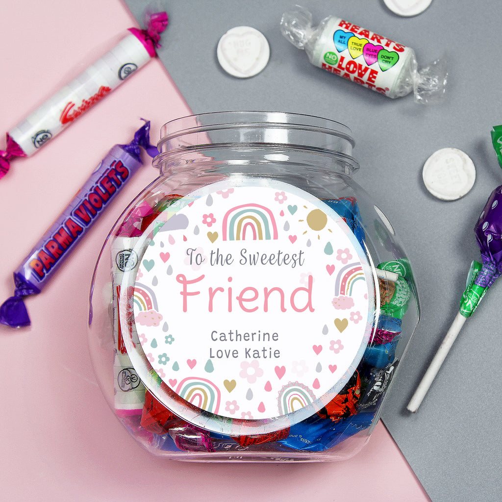 Personalised Rainbows & Sunshine Sweet Jar | Confectionery | Inspired Creative Gifts
