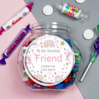 Personalised Rainbows & Sunshine Sweet Jar | Confectionery | Inspired Creative Gifts