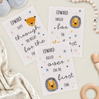 Personalised Animals Baby Milestone Cards | Gift for Her