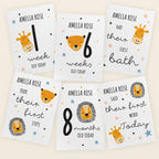 Personalised Animals Baby Milestone Cards | Gift for Her