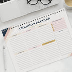 Personalised Free Text Navy & Blush A4 Desk Planner | Stationery & Pens | Inspired Creative Gifts