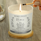 Personalised HOME Scented Jar Candle | Gift for Her
