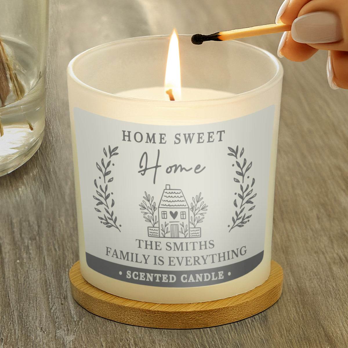 Personalised HOME Scented Jar Candle | Gift for Her