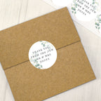 Personalised Botanical Free Text Sticker Set | Stationery & Pens