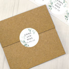 Personalised Botanical Free Text Sticker Set | Stationery & Pens
