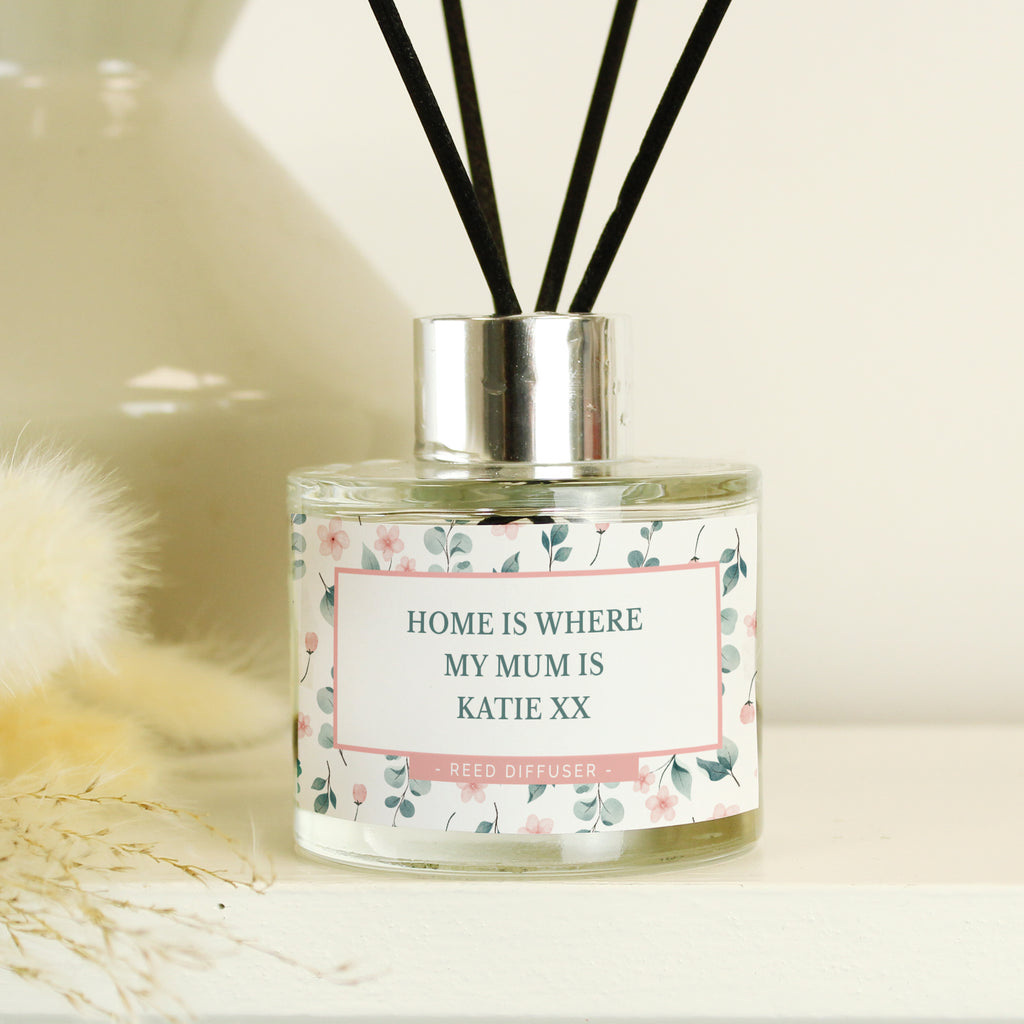 Personalised Floral Reed Diffuser for Wedding
