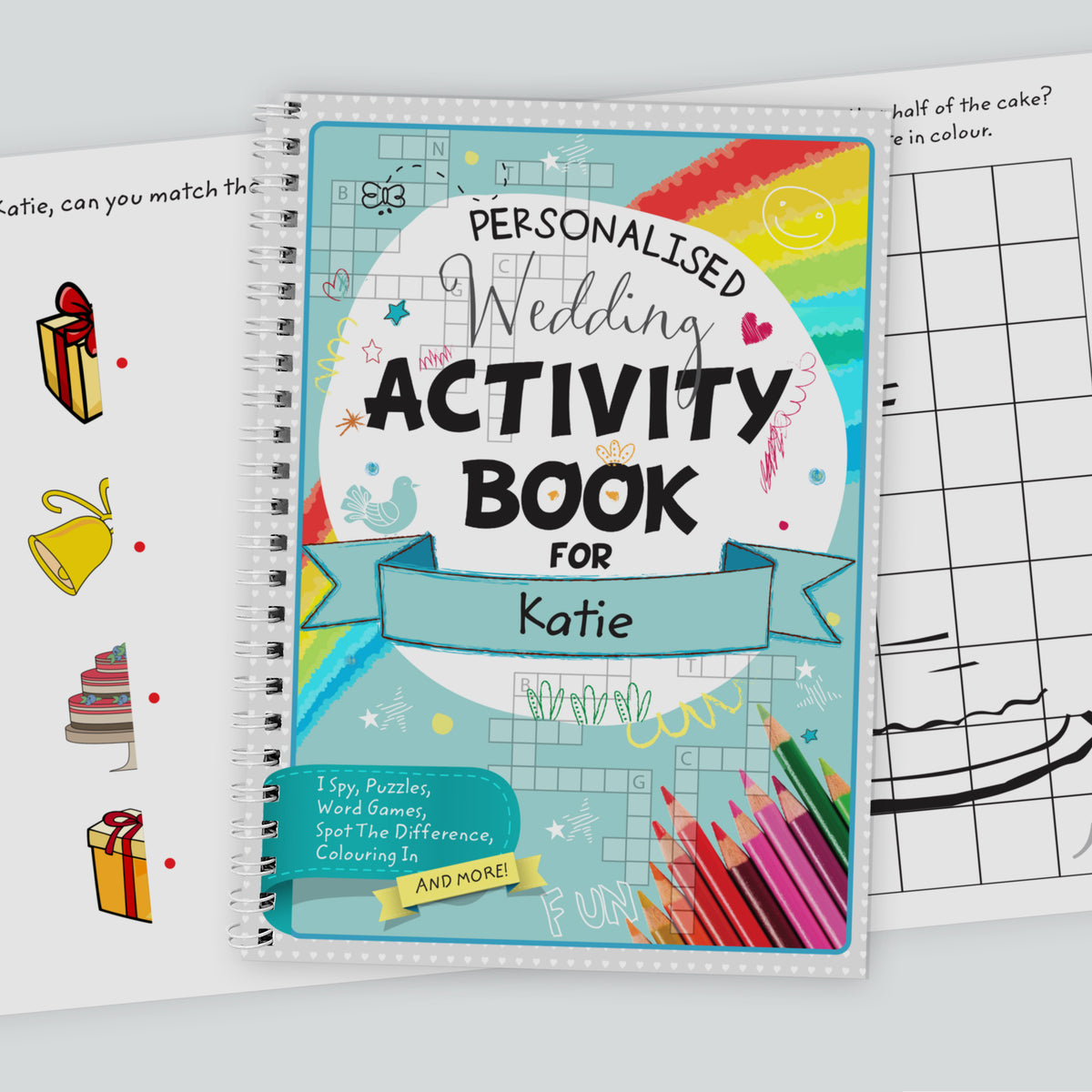 Personalised A5 Wedding Activity & Colouring Book | Books | Wedding Gift