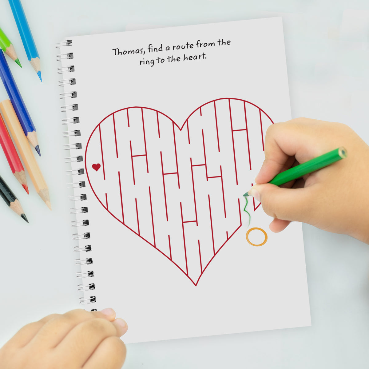 Personalised A5 Wedding Activity & Colouring Book | Books | Wedding Gift