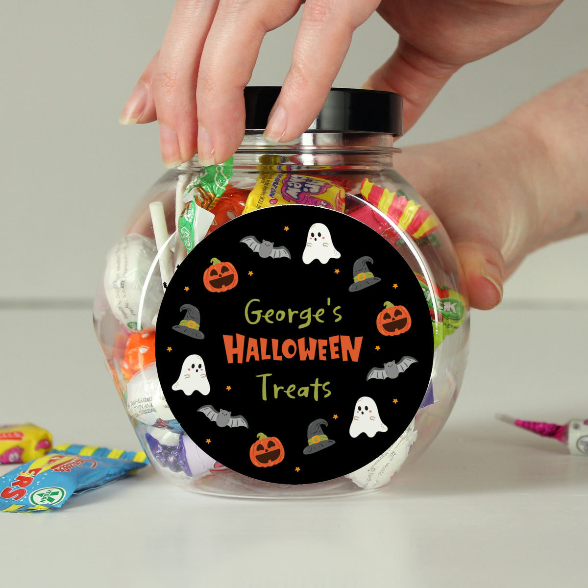 Personalised Halloween Sweets Jar | Confectionery | Halloween Gift