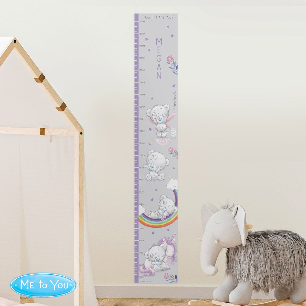 Personalised Tiny Tatty Teddy Unicorn Height Chart | Keepsakes