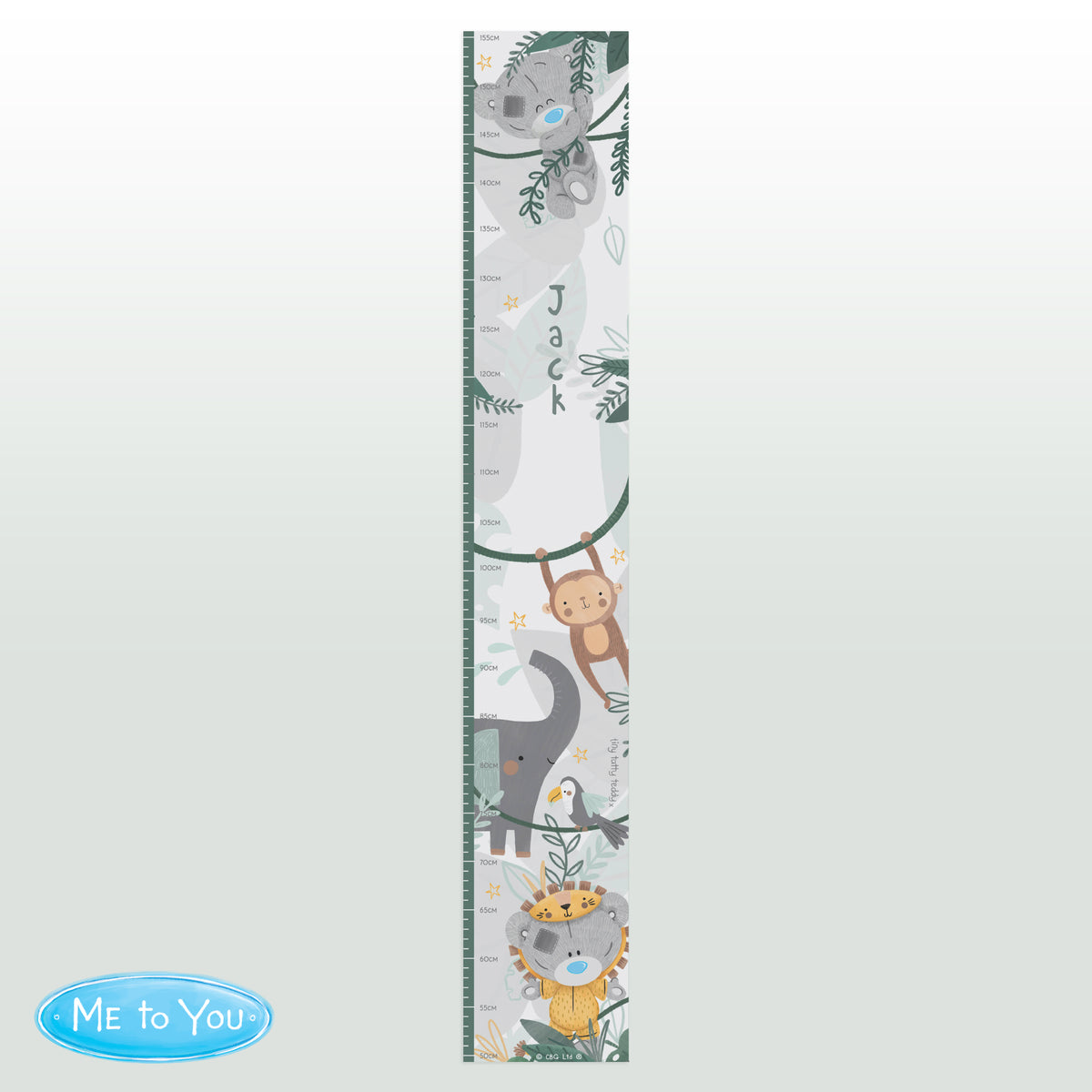 Personalised Tiny Tatty Teddy Wild One Height Chart | Keepsakes