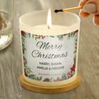 Personalised Christmas Scented Jar Candle | Candles & Reed Diffusers | Christmas Gift