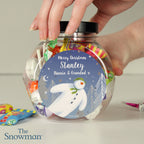 Personalised The Snowman Magical Adventure Sweet Jar | Confectionery | Christmas Gift