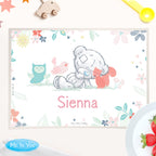 Personalised Tiny Tatty Teddy Woodland Animal Placemat for Christmas