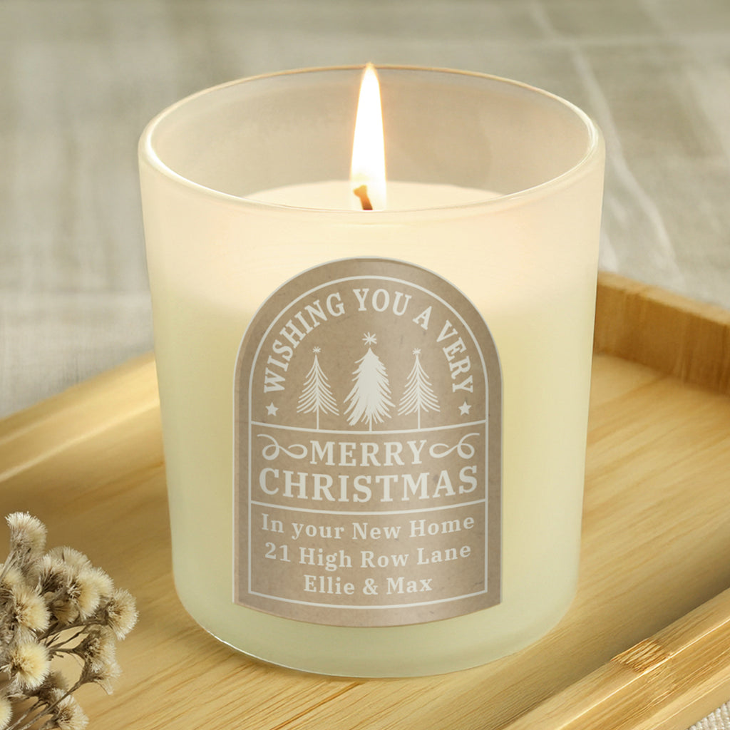 Personalised Christmas Candle Jar for Christmas