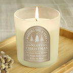Personalised Christmas Candle Jar for Christmas