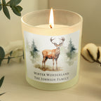 Personalised Watercolour Stag Candle Jar | Candles & Reed Diffusers | Christmas Gift