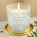 Personalised Memorial Forget Me Not Candle Jar | Candles & Reed Diffusers | Inspired Creative Gifts