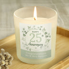 Personalised Botanical Anniversary Candle Jar | Candles & Reed Diffusers | Inspired Creative Gifts
