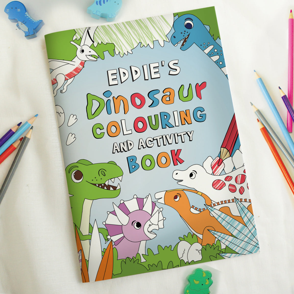 Personalised Dinosaur Colouring Book | Books
