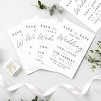 Personalised Set of 36 Wedding Save the Dates for Wedding