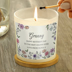 Personalised Wild Flowers Candle Jar | Candles & Reed Diffusers | Inspired Creative Gifts