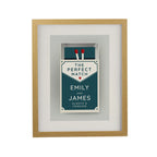 Personalised Perfect Match Oak Poster Frame | Framed Prints | Inspired Creative Gifts