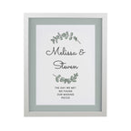 Personalised Botanical White Poster Frame | Poster Frames