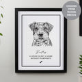 Personalised Dog Breed Black Framed Print | Framed Prints | Inspired Creative Gifts