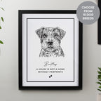 Personalised Dog Breed Black Framed Print | Framed Prints | Inspired Creative Gifts