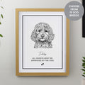 Personalised Dog Breed Oak Framed Print | Framed Prints