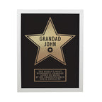 Personalised Star Award White Poster Frame | Christmas Gift