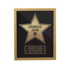 Personalised Star Award Oak Poster Frame for Christmas