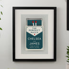 Personalised Perfect Match Black Poster Frame | Framed Prints | Wedding Gift