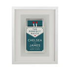 Personalised Perfect Match White Poster Frame for Wedding
