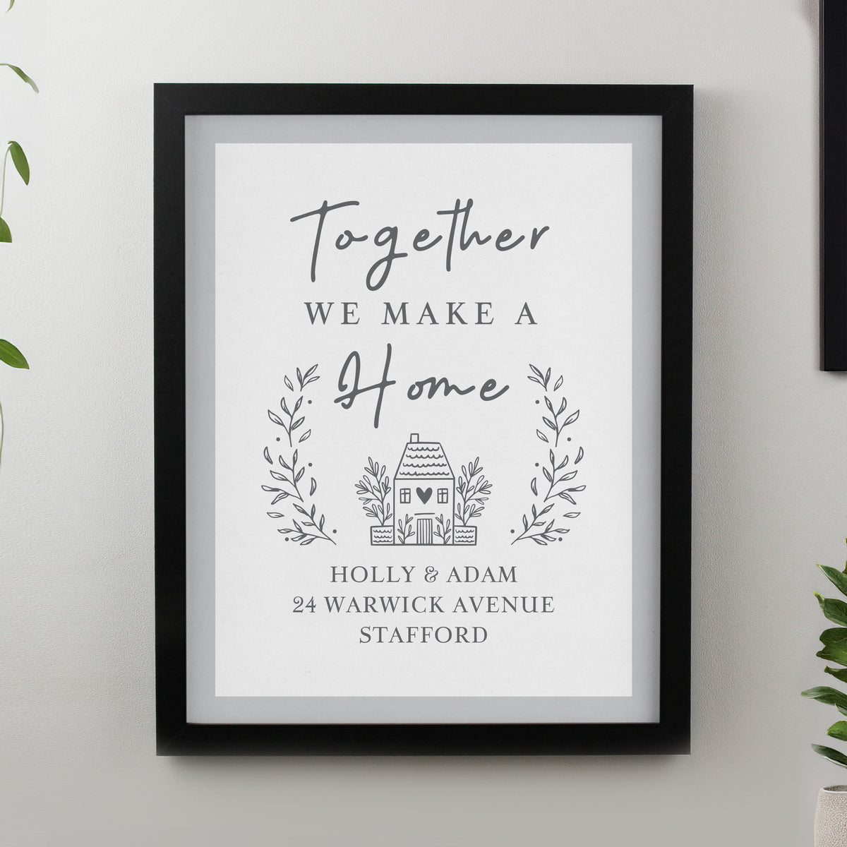 Personalised Home Black Poster Frame | Poster Frames