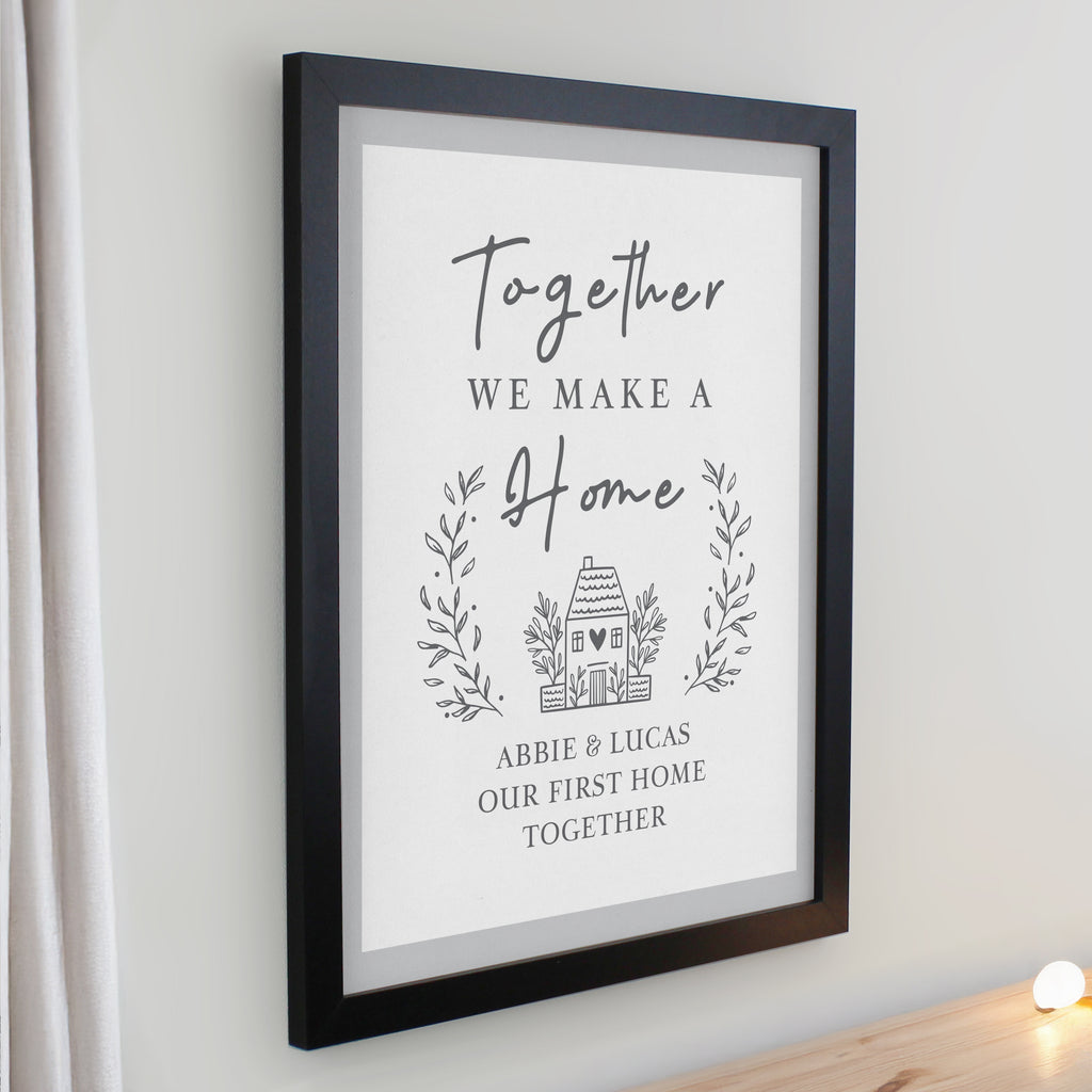 Personalised Home Black Poster Frame | Poster Frames