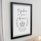 Personalised Home Black Poster Frame | Poster Frames