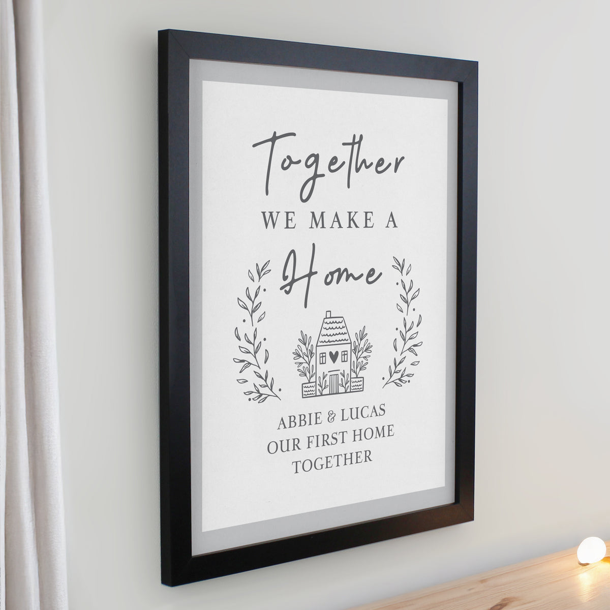 Personalised Home Black Poster Frame | Poster Frames