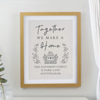 Personalised Home Oak Poster Frame | Framed Prints | Inspired Creative Gifts