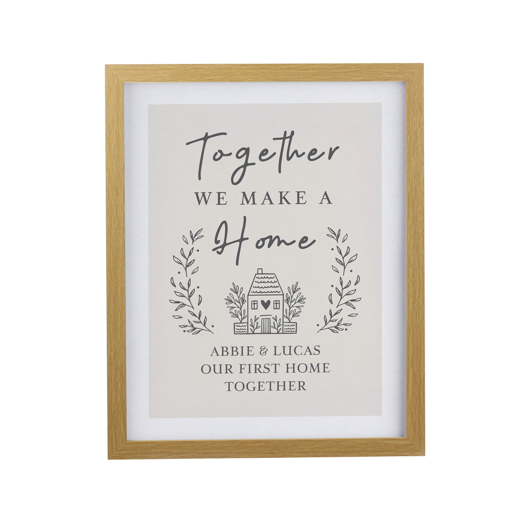 Personalised Home Oak Poster Frame | Framed Prints | Inspired Creative Gifts