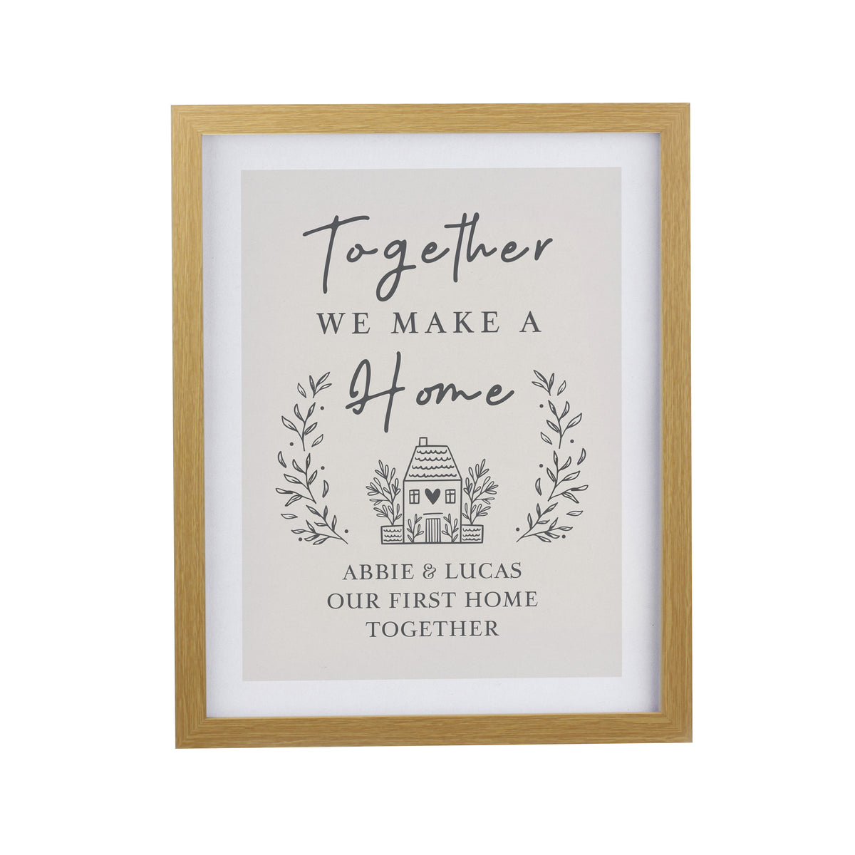 Personalised Home Oak Poster Frame | Framed Prints | Inspired Creative Gifts
