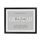 Personalised Free Text Black Poster Frame for Father's Day