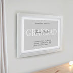 Personalised Free Text White Poster Frame | Poster Frames | Inspired Creative Gifts
